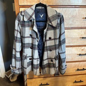 American Eagle, Plaid Pea Coat